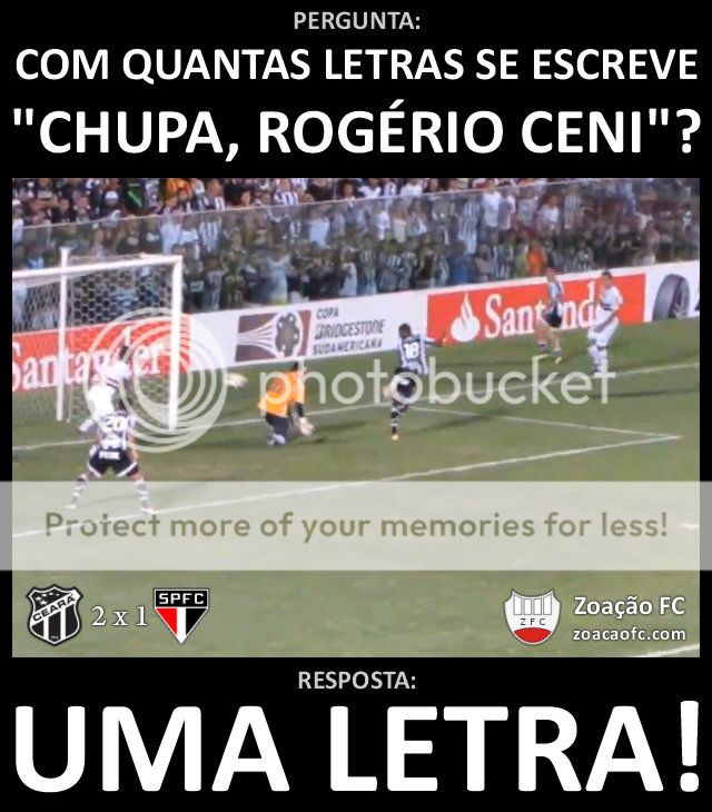 chupa rogério ceni gol de letra escreve